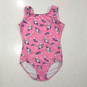 ADORABLE Destira EXTRA LARGE Gymnastics Dance Leotard UNICORN Rainbow Ultra Soft